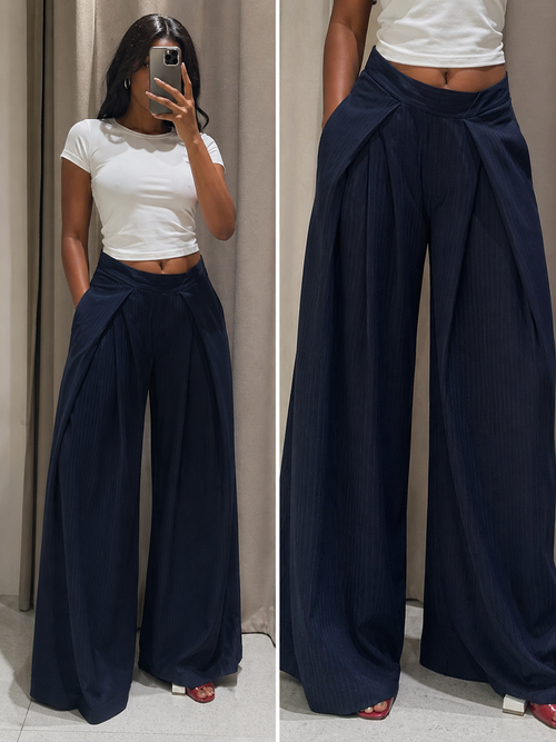 Pantalons rayés pour femmes