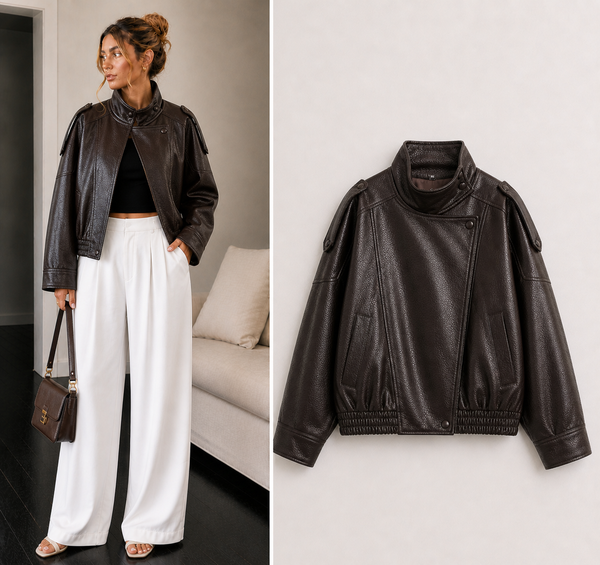 Veste Cuir Casual
